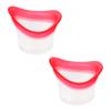 2pcs Eye Wash Cup Eye Wash Cleaner Kit Silicone Eyes Cleaning Cup for Rinse Portable eye Care Tool Transparent with Storage Container for Quick Relief Tired Eyes Cleaning Dust Makeup Irritants view 1