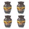 Dolphin Urn for Ashes for Women, Small Cremation Urns for Ashes, Funeral Urns for Adult Ashes Men, Mini Urn for Ashes Adult Male(Size - 3inch, 4 Pcs) view 1
