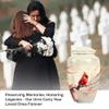 Cardinal Urns for Human Ashes Adult Man, Large Cremation Urn for Human Ashes Female, Companion Urns for 2 Adults, Mini Urn for Ashes(Size - 10inch 1Pcs, 3inch 2Pcs) view 3
