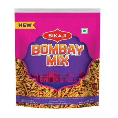 Bikaji Bombay Mix 200g | Classic Indian Namkeen Snack | Spicy & Crunchy Sev, Peanuts & Lentil Mix | Authentic Tea-Time Snack | Ready-to-Eat 7 oz