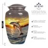 Dolphin Urn for Ashes for Women, Large Urn for Ashes Adult Male, Small Urns for Ashes for Adult Man, Mini Urns for Human Ashes(Size - 10inch 1Pcs, 3inch 4Pcs) view 2