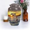 Dolphin Urn for Ashes for Women, Large Urn for Ashes Adult Male, Small Urns for Ashes for Adult Man, Mini Urns for Human Ashes(Size - 10inch 1Pcs, 3inch 4Pcs) view 4