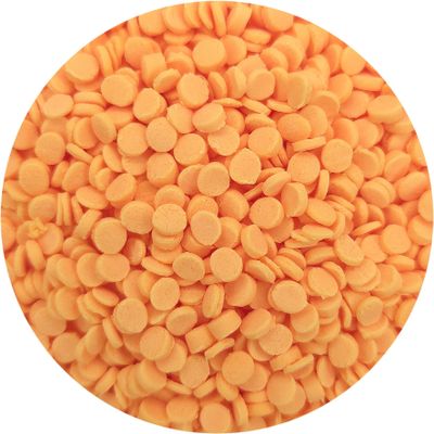 NCS Mini Orange Round Confetti Edible Sprinkles Cupcake, Cake & Cookie Decorations, 7 oz