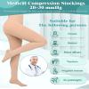 Wegitcs Medical Compression Stockings for Women 20-30mmhg, Reinforced Support Comfortable Compression Hose Pantyhose, Compression Tights Socks Women(S, Beige*1) view 3