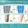 Wegitcs Medical Compression Stockings for Women 20-30mmhg, Reinforced Support Comfortable Compression Hose Pantyhose, Compression Tights Socks Women(S, Beige*1) view 4