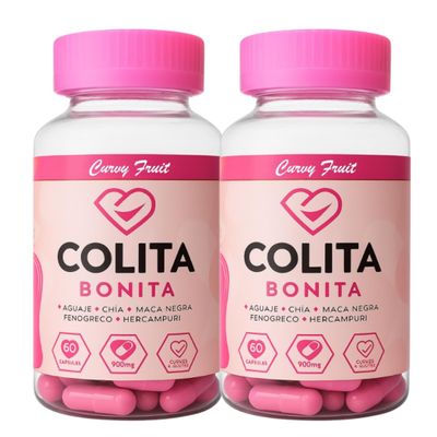 Curvy Fruit Colita Bonita | Aguaje + Black Maca + Fenugreek | Herbal Supplement for Women | Natural Balance & Wellness Support 2 Month Supply