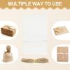 PATIKIL 100 Pcs Kraft Paper Treat Bags, 9.5" x 5.1" Greaseproof Kraft Candy Bags Favor Gift with Jute Rope Soap Wrappers for Homemade Soap Gift Crafts, White view 3