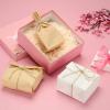 PATIKIL 100 Pcs Kraft Paper Treat Bags, 9.5" x 5.1" Greaseproof Kraft Candy Bags Favor Gift with Jute Rope Soap Wrappers for Homemade Soap Gift Crafts, White view 4