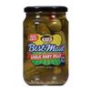 Best Maid Products - 24 Ounce Glass Jars Baby - Dill, Kosher, Hamburger Slices, Garlic Bites, Habanero Chips, & Xtreme Hot Pickles (2 Pack, Garlic Baby Dill Pickles) view 3