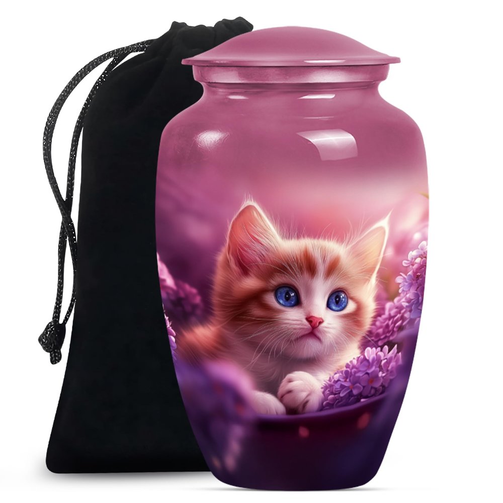 Cat Urns for Human Ashes Adult Man, Urn for Ashes for Women, Large Urns for Human Ashes Adult Female, Cremation Urn for Human Ashes(Size - 10inch)