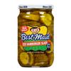 Best Maid Products - 24 Ounce Glass Jars Baby - Dill, Kosher, Hamburger Slices, Garlic Bites, Habanero Chips, & Xtreme Hot Pickles (2 Pack, Fresh Pack Hamburger Slices w/Sea Salt) view 3