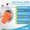 AIDEA Microfiber Cleaning Cloth-12PK, Soft Microfiber Towels for Cars, Absorbent Cleaning Rags, Lint-Free Streak-Free Wash Cloths for House, Kitchen, Window(12in.x12in), Orange view 3