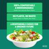12 oz Heavy Duty Paper Bowls | 100% Compostable & Biodegradable | Natural Sugarcane Bagasse & Bamboo Pulp | Leak-Resistant & Sturdy | Microwave & Freezer Safe | PFAS-Free | 80-Pack | Palm Naki view 2