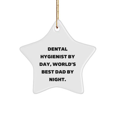 Dental Hygienist Star Ornament Gifts from Men for Christmas