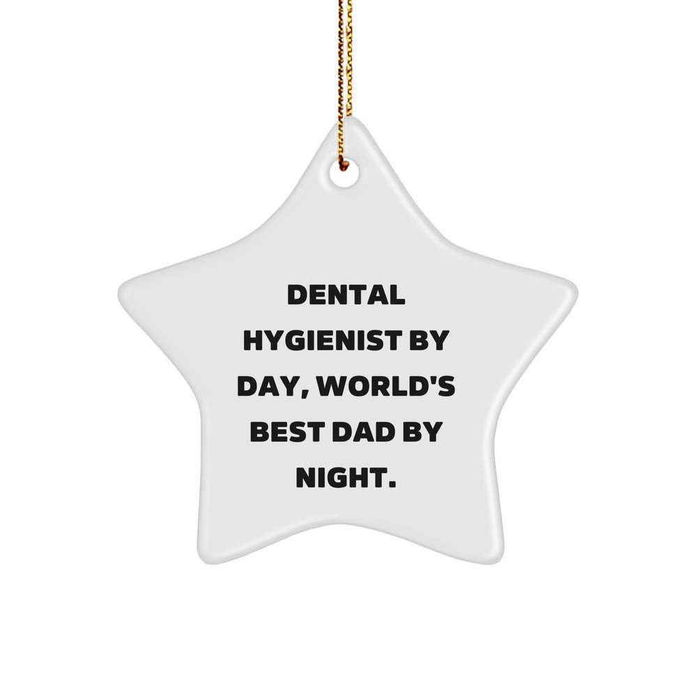 Dental Hygienist Star Ornament Gifts from Men for Christmas