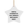 Dental Hygienist Star Ornament Gifts from Men for Christmas view 1