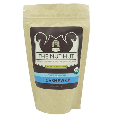 Organic Honey Sriracha Cashews (6 oz Eco-Pouch) | USDA Certified Organic | Vegan & Gluten-Free