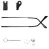 1 Pair Metal Glasses Replacement Legs Arm Replacement Eyeglass Repair Kit and Screwdriver 3mm (Black) view 1