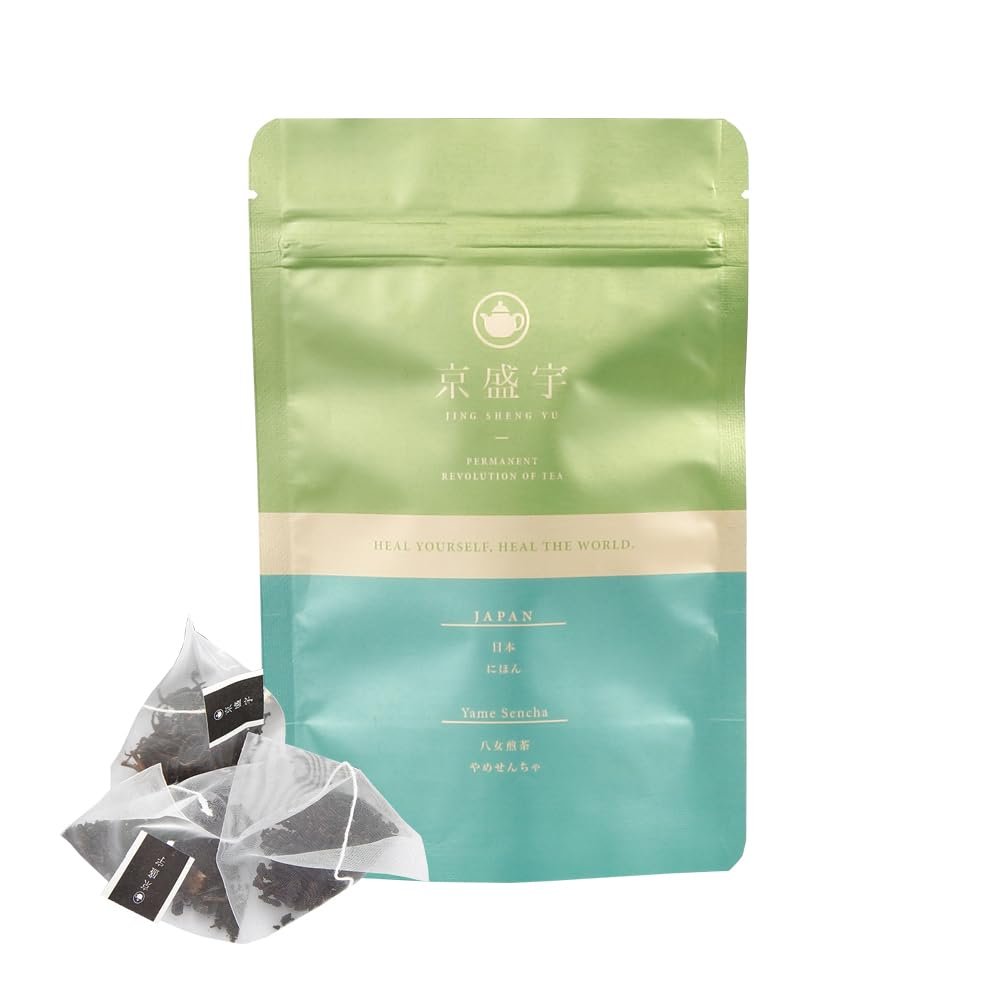 Jing Sheng Yu Japanese Yame Sencha Tea bags,12 Total Tea Bags(Pack of 1)