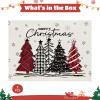 100 Red Christmas Paper Cups, 12 Oz Holiday Drink Cups with Snowman Design, Disposable Hot Beverage Cups for Parties view 2