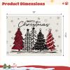 100 Red Christmas Paper Cups, 12 Oz Holiday Drink Cups with Snowman Design, Disposable Hot Beverage Cups for Parties view 4