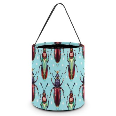 Beetles and Insects Funny Easter Basket Bags Bucket Tote for Easter Egg Hunts Candy Gifts Party Decoration