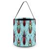 Beetles and Insects Funny Easter Basket Bags Bucket Tote for Easter Egg Hunts Candy Gifts Party Decoration view 1