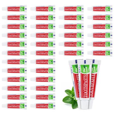 200 Tubes Travel Size Toothpaste in Bulk, Disposable Mini Mint Compact Small Pocket Size Essential Toothpaste for Vacation Hotel Shelter Homeless Nursing Home Charity Camping Single Use 0.17 oz/ 5g