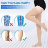 Wegitcs 2Pair 20-30mmHg Compression Stockings for Women, Open-Toe Thigh High Compression Socks, Medical Compression Stockings for Varicose Veins, Swelling, Teacher, DoctorBeigeXL view 3