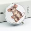 Mother and Child Rats Travel Pill Box Case 3 Compartment Cute Pill Organizer Metal Pill Holder with Mirror Small Medicine Organizer Daily Pill Container for Purse Pocket Portable Meds Box view 4