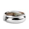 Lake House Pill Box 3 Compartment Round Portable Pill Case for Pocket or Purse Small Weekly Medicine Planner Travel Pillbox with Mirror Decorative Metal Vitamin Holder Gifts view 4