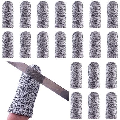 20 Pcs Cut Resistant Finger cots, Covers Protection for Finger Tips,Reusable Protection Cots for Kitchen,Work, Sculpture, Anti-Slip Cut Resistant Finger Cots