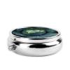 Bright Cabbage Pill Box 3 Compartment Round Portable Pill Case for Pocket or Purse Small Weekly Medicine Planner Travel Pillbox with Mirror Decorative Metal Vitamin Holder Gifts view 4