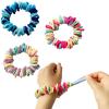 3 Packs Skin Picking Fidget Cuff Stretchy Loom Crochet Bracelet Anxiety Relief Therapy for Trichotillomania Nail Biters view 1