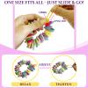3 Packs Skin Picking Fidget Cuff Stretchy Loom Crochet Bracelet Anxiety Relief Therapy for Trichotillomania Nail Biters view 2