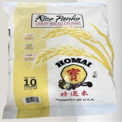 Rice Panko, Crispy Bread Crumbs, 10 lbs Light & Crunchy Coating for Frying, Baking & Air Frying