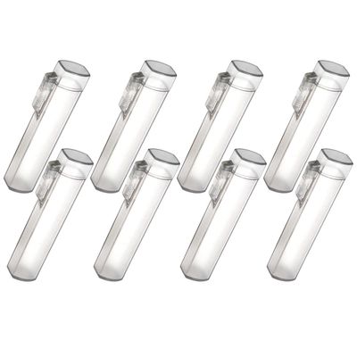 16 Pieces Cotton Swab Case Box Storage Plastic Toothpick Box Case Storage, Transparent Grey