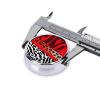 Pill Box 3 Compartment Small Pill Case for Purse & Pocket Red Leopard and Zebra Animal Round Pill Box Cute Vitamins Fish Oil Supplements Storage Box Portable Pill Containe Travel Gift view 4