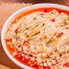 5 Flavors Enoki mushroom,Spicy barbecued enoki mushrooms,side dishes,instant food,pickles,Mala latiao,spicy snack food,Kimchi vegetables,delicious snack gift (5 Flavor mix,10packs) view 4