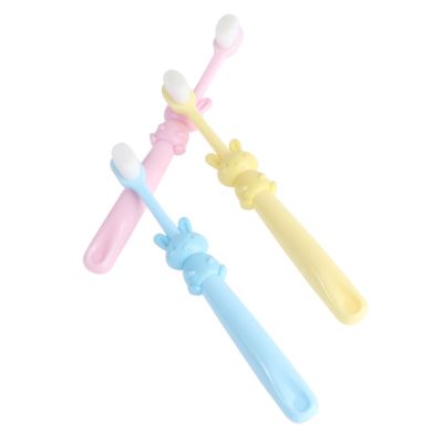 HOUDERCO 3pcs Cartoon Toothbrush Soft Bristles for Boys and Girls Ages Adorable Design Ergonomic Handle Oral Care Tool for Comfortable Teeth Cleaning