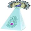 50pcs Peacock Candy Boxes, Peacock Triangle Shape Party Supplies Chocolate Boxes for Wedding, Kids Birthday Party Decorations (Peacock) view 4