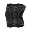 1 Pair Kids Knee Brace Elastic Breathable Knee Compression Sleeve Knee Support Pad for Basketball Volleyball Dance Tennis Running Cycling (Black, Medium) view 1