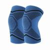 1 Pair Kids Knee Brace Elastic Breathable Knee Compression Sleeve Knee Support Pad for Basketball Volleyball Dance Tennis Running Cycling (Blue, Medium) view 1