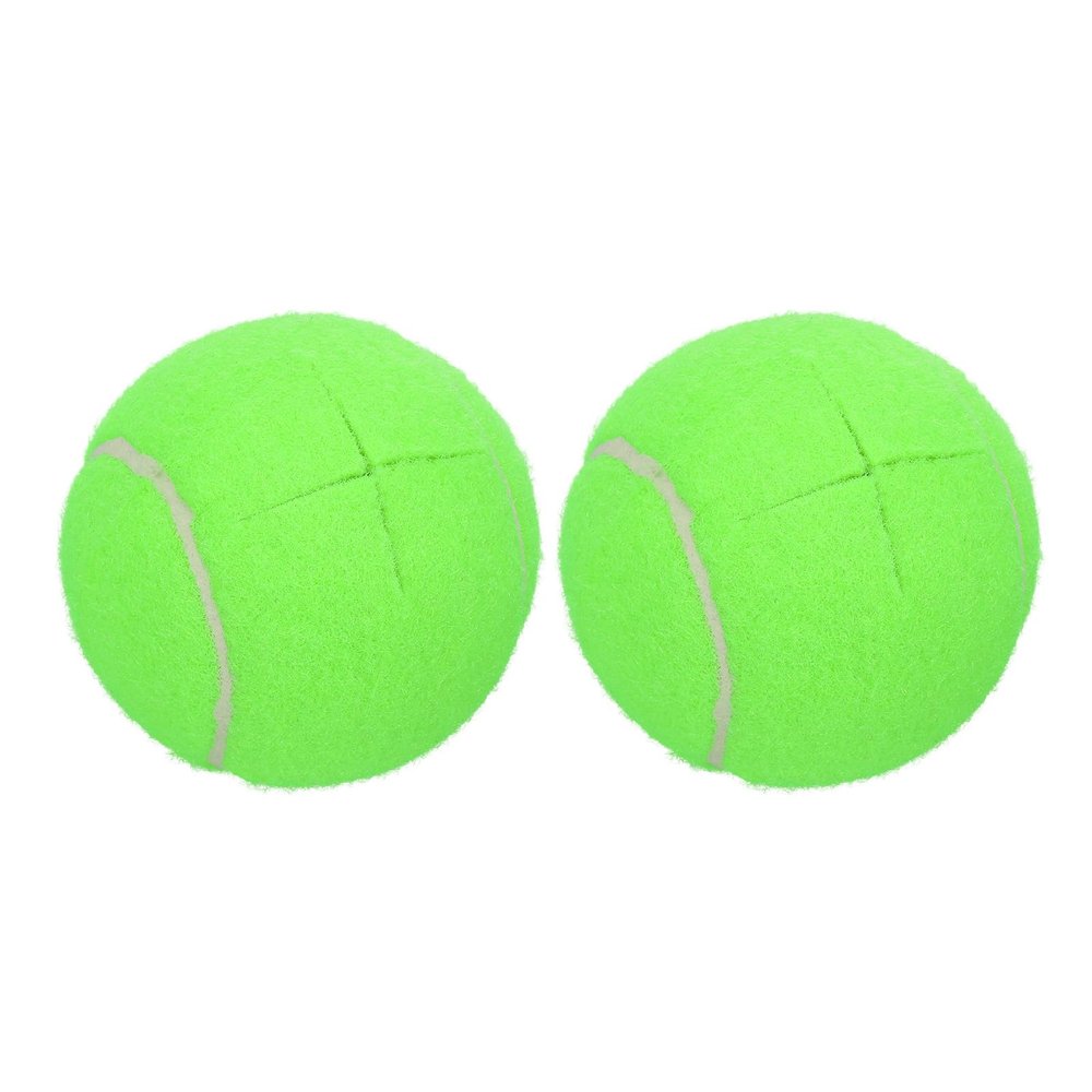 uxcell 2 Pcs Precut Walkers Tennis Balls, Universal Precut Glide Ball Walkers Accessories Glides for Furniture Legs and Floor Protection, Green
