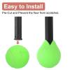 uxcell 2 Pcs Precut Walkers Tennis Balls, Universal Precut Glide Ball Walkers Accessories Glides for Furniture Legs and Floor Protection, Green view 4