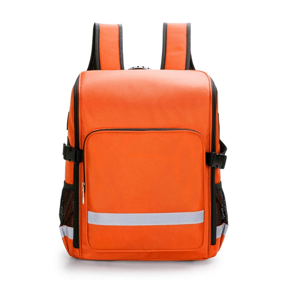 First Aid Kit Package Postpartum Visit Package, Community Care Backpack, Multifunctional Emergency Care Package for Home, Workplace, Travel, Camping, Hiking(Orange)
