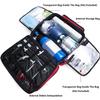 Large Capacity Waterproof Medical Trolley Bag, with Wheels - Durable First Aid Kit, for Emergency Responders - Paramedics Trauma Bag(Blue) view 3