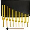 9-Piece Solfeggio Tuning Fork Set with Silicone Hammer & Carrying Bag DNA Repair & Sound Therapy Healing Tools for Balance & Wellness view 1