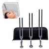 Gardiner Brown Tuning Fork Set for Healing 128Hz, 256Hz, 512Hz Brushed Stainless Steel for Medical, Yoga, Meditation, Sound Therapy and Healing view 1