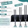 Gardiner Brown Tuning Fork Set for Healing 128Hz, 256Hz, 512Hz Brushed Stainless Steel for Medical, Yoga, Meditation, Sound Therapy and Healing view 3